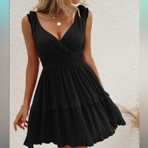 Black babydoll dress